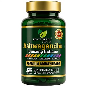 Ashwagandha 120 Cáps - Fonte Verde