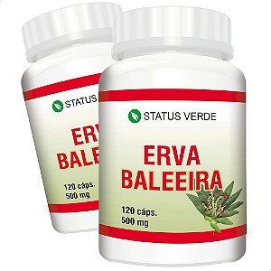 2 Potes Erva Baleeira Kit 240 Cáps - Status Verde