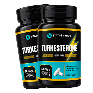 2 Potes Turkesterone 60 Cáps - Status Verde