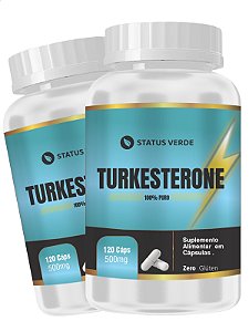 2 Potes Turkesterone 120 Cáps - Status Verde