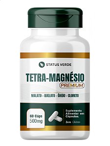 Tetra Magnésio 60 Cáps - Status Verde