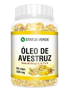 Óleo De Avestruz 60 Caps - Status Verde