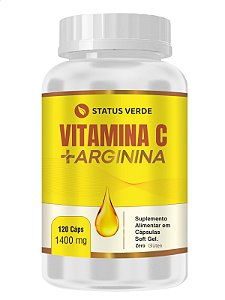 Vitamina C + Arginina 120 Cáps - Status Verde