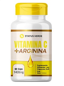 Vitamina c + Arginina 60 Caps - Status Verde