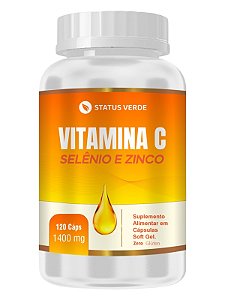 Vitamina C + Selenio e Zinco 120 cáps - Status Verde