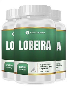 3 Potes Lobeira 120 Caps - Status Verde