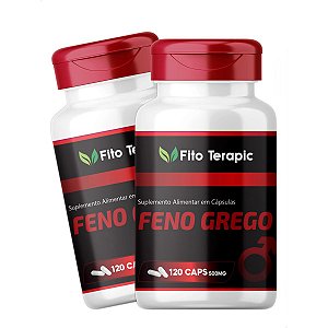 2 Potes Feno Grego 120 Cáps - Fito Terapic