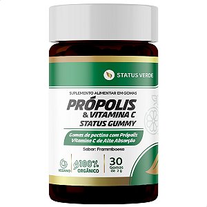 Própolis Vitamina C Gummy 30 Caps - Status Verde