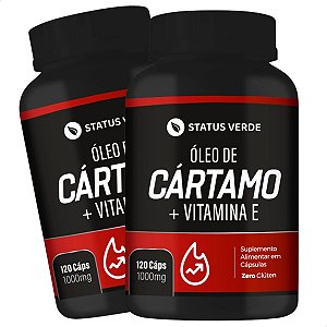 2 Potes Óleo de Cártamo 120 Caps - Status Verde