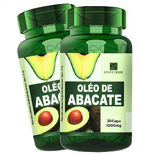 2 Potes Óleo De Abacate 30 Cáps - Fonte Verde
