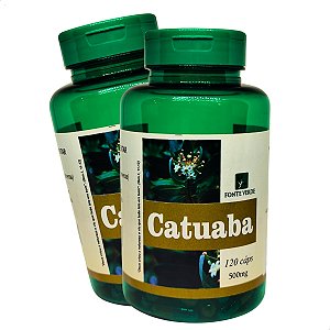 2 Potes Catuaba 120 Caps - Fonte Verde