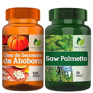 Kit Saw Palmetto + Óleo De Semente De Abóbora