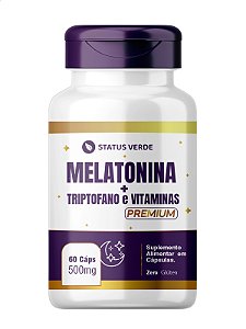 Melatonina + Triptofano e Vitaminas 60 Caps - Status Verde