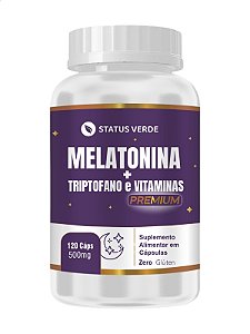 Melatonina + Triptofano e Vitaminas 120 Caps - Status Verde