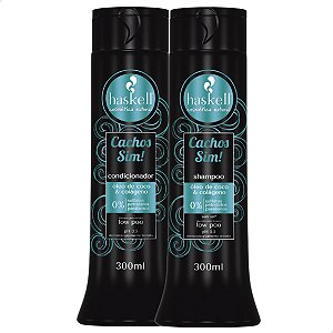 Shampoo e Condicionador 300ml Haskell Cachos Sim!