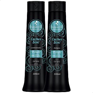 Shampoo e Condicionador 500ml Haskell Cachos Sim!