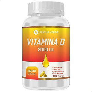 Vitamina D 2000ui SoftGel 120 Cáps - Status Verde