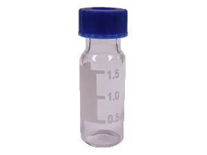 Vial C/ Tampa e Septo Pré Cortado 9MM Transparente Graduado 2ml CX 100und