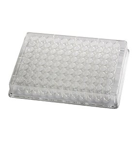Microplaca Fundo Chato Com Tampa - Individual - 96 Cavidades