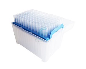 Ponteira 1000ul Longa com filtro Estéril Livre Dnase Rnase - 01 Rack c/ 96UN