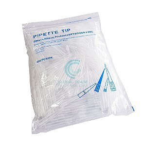 Ponteira 1000ul com filtro Estéril Livre Dnase Rnase - Pct c/ 500UN