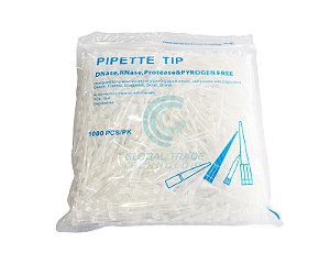 Ponteira 10ul com filtro Longa Estéril Livre Dnase Rnase - PCT 1000UN