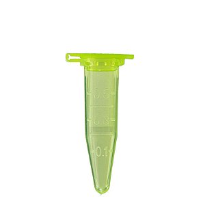 Microtubo Tipo Eppendorf Cap. 0,38ml, Graduado Verde PP Autoclavável, PCT 1000und