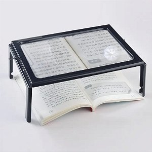 Mesa de Leitura com Iluminação e Lupa