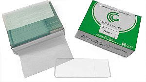 Lamina Microscopia Lapidada Hight Quality com Indicador Cx/50un