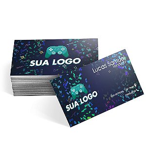 CARTÕES DE VISITA COUCHÊ 250G LAMINAÇÃO HOLOGRÁFICA LAM HOLOGRÁFICA FRENTE E VERSO - 4X4 - 500unid