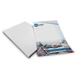 PAPEL TIMBRADO APERGAMINHADO 90G 210X300MM - 4X0 - 100unid