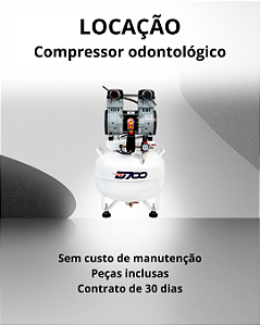 Locação Compressor odontológico para 1 consultório