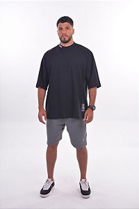 CAMISETA OVERSIZED ROUND PRETA