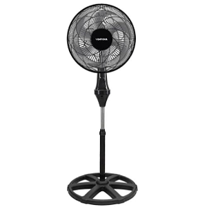 Ventilador de Coluna Oscilante, Turbo 6 Pás Premium, Preto, 40cm, 220V