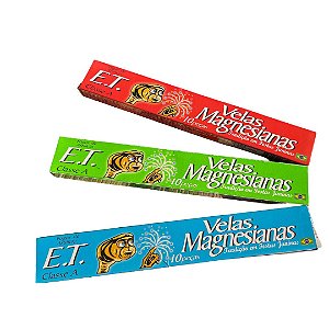 VELAS MAGNESIANA - 10 UNIDADES