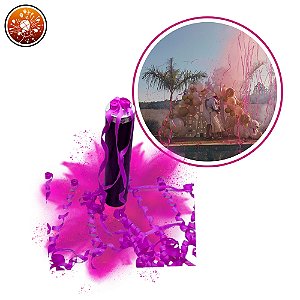 LANÇA SERPENTINA COM PÓ - COR ROSA