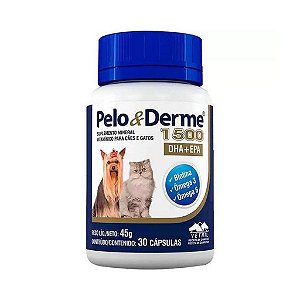 Pelo & Derme 1500 Mg 30 Cápsulas - Vetnil