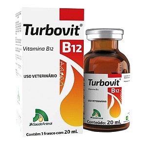 Turbovit B12 20 mL - JA Saúde Animal