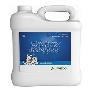 Shampoo Banhex Branqueador Pet 5 Lts - Lavizoo