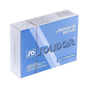 Lâmina Para Bisturi Aço Carbono Nº 24 Unitário - Solidor