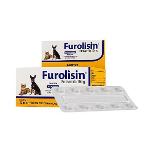 Furolisin 10 Mg Caixa Com 120 Comprimidos - Vetnil