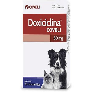 Doxiciclina P/ Cães e Gatos 80 mg - Coveli