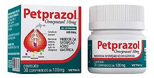Petprazol 100 Mg 30 Comprimindos - Vetnil