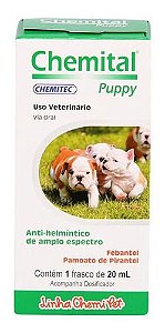 Chemital Puppy Suspenção Oral 20 mL - Chemitec