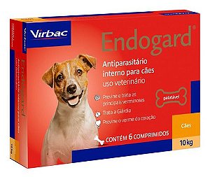 Endogard 10 Kg Com 6 Comprimidos - Virbac