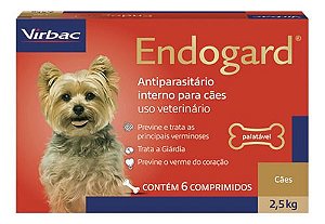 Endogard 2,5 Kg Com 6 Comprimidos - Virbac