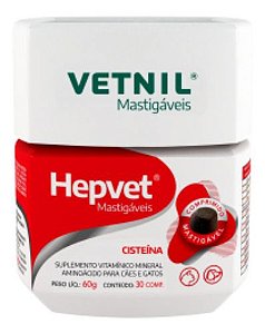 Hepvet Mastigáveis 30 Comprimidos - Vetnil