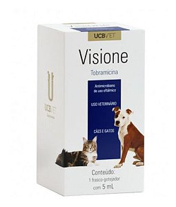 Colírio Visione Tobramicina 3,0 mg/ml 5 mL - Ucbvet