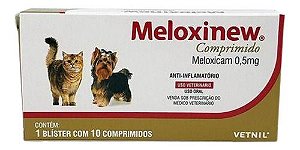 Meloxinew Comprimido 0,5 Mg Com 10 Comprimido – Vetnil