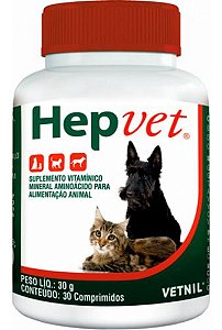 Hepvet 30 Gr 30 Comprimidos - Vetnil